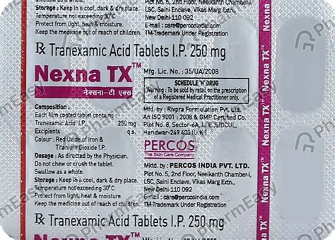 Nexna Tx 250 MG Tablet (10): Uses, Side Effects, Price & Dosage .